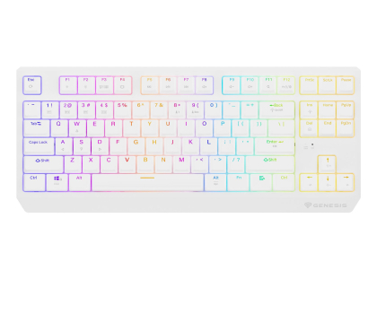 Klawiatura Genesis THOR 230 TKL WIRELESS US BIAŁA RGB MECHANICZNA OUTEMU NKG-2165